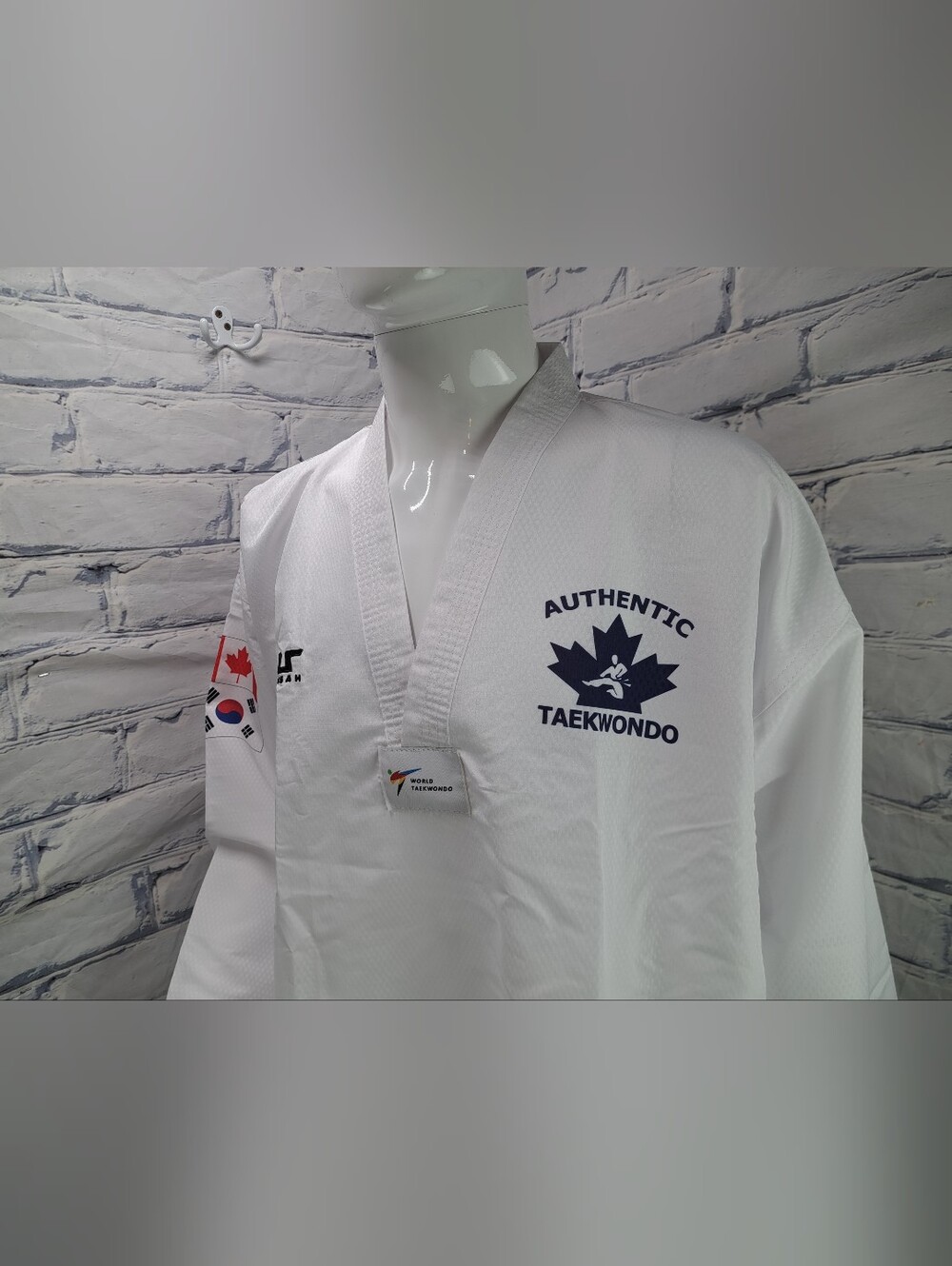 Tusah Mens World Taekwondo Martial Arts Full Uniform Ez-Fit Lite Canada 5 190cm - Picture 12 of 16